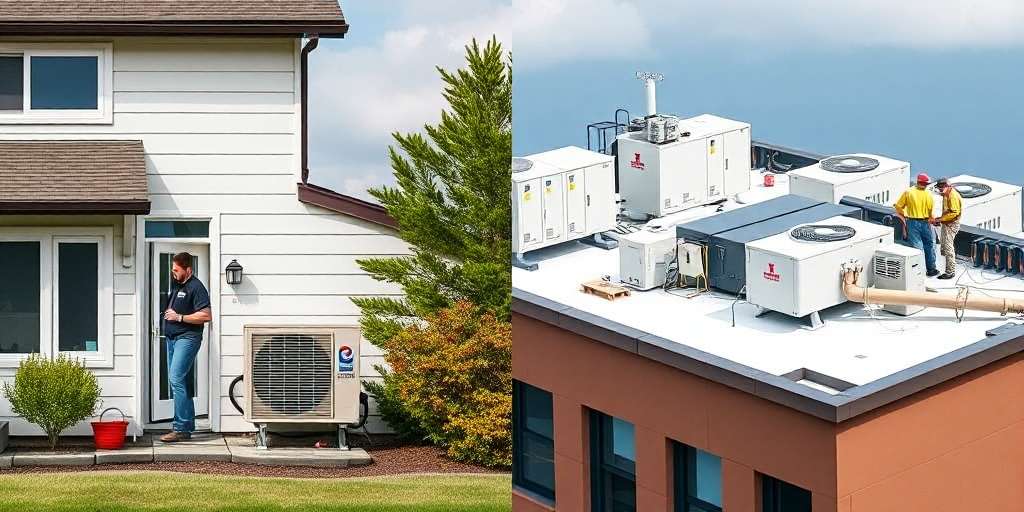 Diferencias en el mantenimiento de aire acondicionado residencial y comercial en Perú