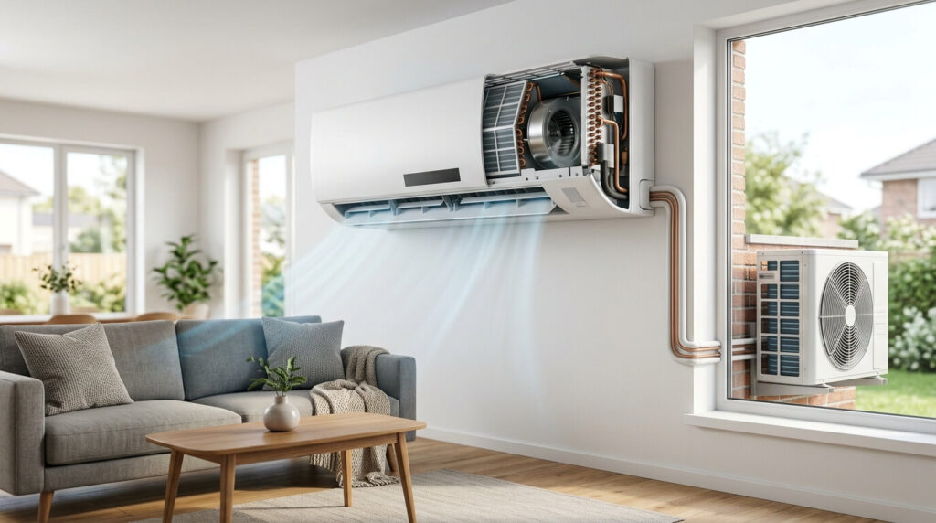 ¿Qué es un aire acondicionado split pared y como funciona?